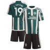 Conjunto (Camiseta+Pantalón Corto) Manchester United R. Varane 19 Segunda Equipación 23-24 - Niño